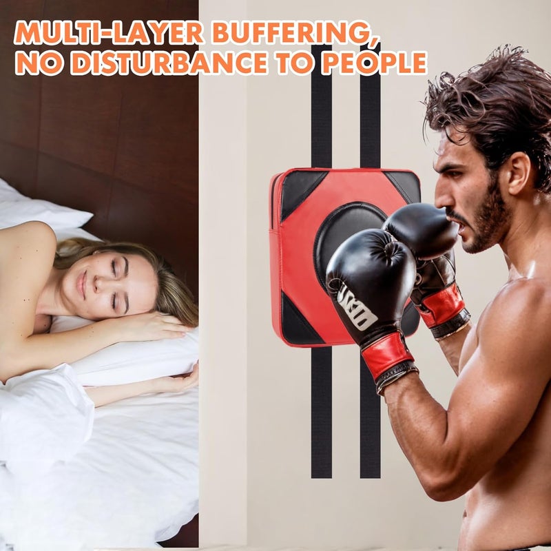 LuiceABC Wall Punching Boxing Pad, Wall Focus Target Foam, Boxing Fitness Wall Punch Bag, Leather and High Elastic Sponge Bag for Sports Training, Adjustable Height - Image 5